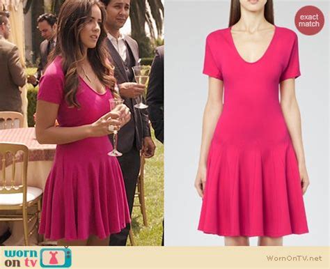 WornOnTV: Skye’s pink flared dress on Agents Of SHIELD